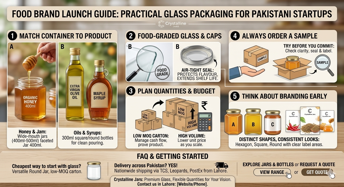 How to Choose Glass Packaging for Your Food Startup